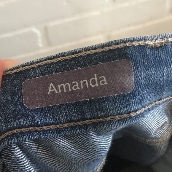 Vintage Gloria Vanderbilt Women’s Denim jeans Dark wash Straight leg Sz 8P - Picture 9 of 9